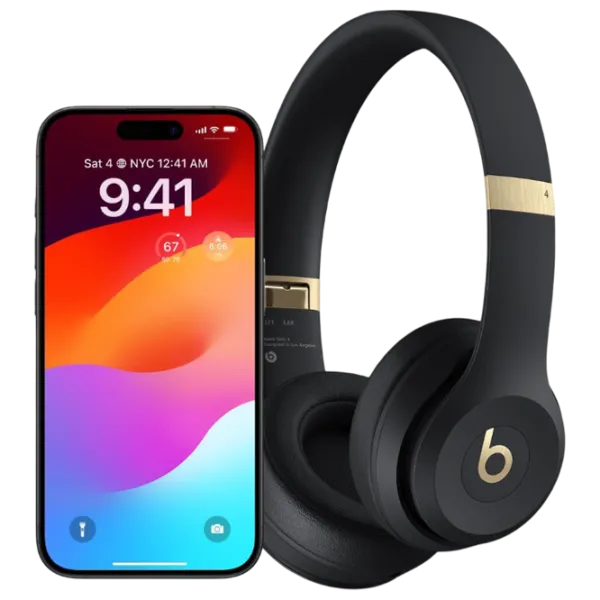 Наушники Beats Solo 4 Золотой Черный Беспроводные/ Персональный photo 3