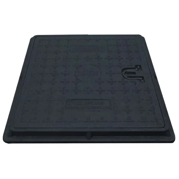 Capac canalizare Uniplast 160602 Black / Compozit photo 1
