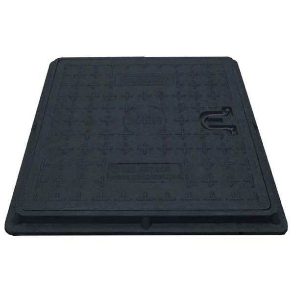 Capac canalizare Uniplast 160602 Black / Compozit photo 1