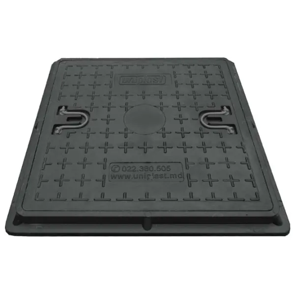 Capac canalizare Uniplast 161031 Black / Compozit photo 1