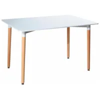 Masă de bucătărie fixă Sunrise T-03 MDF/ White photo 2