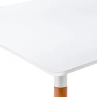 Masă de bucătărie fixă Sunrise T-03 MDF/ White photo 3