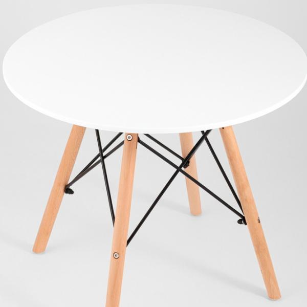 Masă de bucătărie fixă Sunrise T-01 MDF/ White photo 6