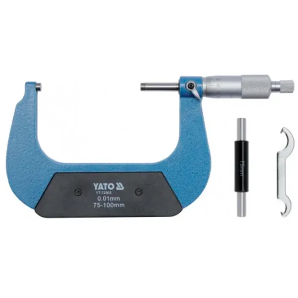 Micrometru Yato YT72303 Blue / Mecanic photo 1 Micrometru Yato YT72303 Blue / Mecanic photo 1