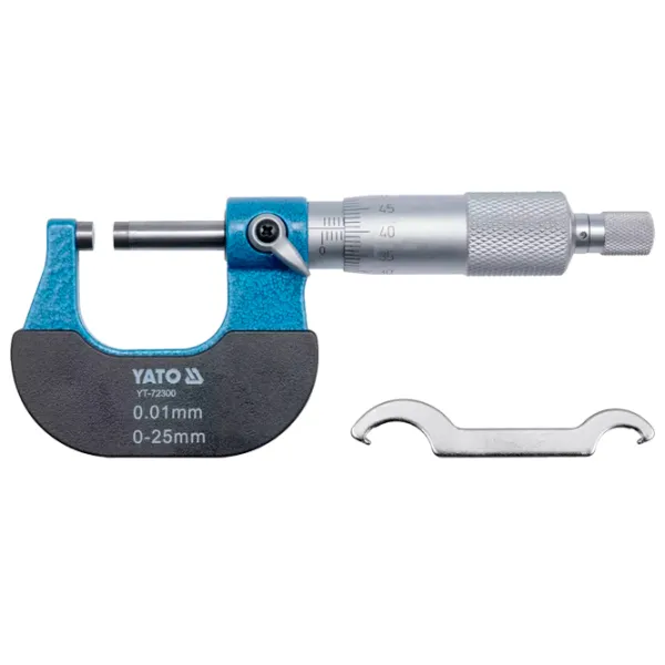 Micrometru Yato YT72300 Blue / Mecanic photo 1 Micrometru Yato YT72300 Blue / Mecanic photo 1