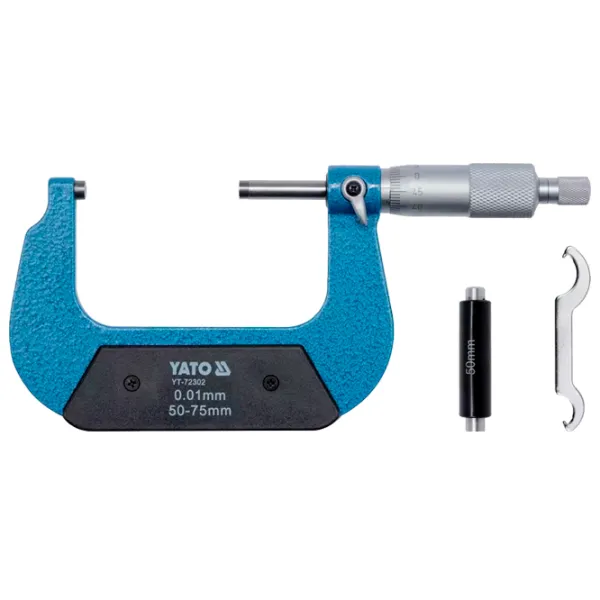 Micrometru Yato YT72302 Blue / Mecanic photo 1 Micrometru Yato YT72302 Blue / Mecanic photo 1