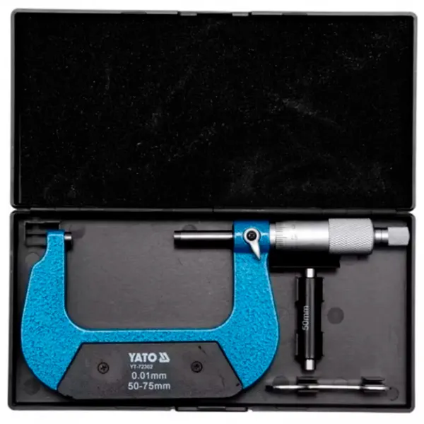 Micrometru Yato YT72302 Blue / Mecanic photo 2 Micrometru Yato YT72302 Blue / Mecanic photo 2