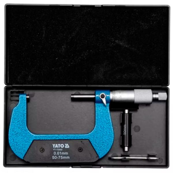 Micrometru Yato YT72302 Blue / Mecanic photo 2 Micrometru Yato YT72302 Blue / Mecanic photo 2