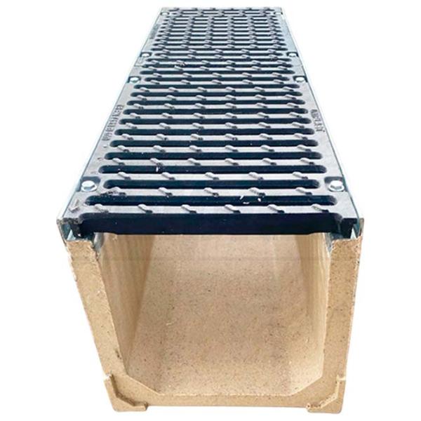 Grătar de canalizare Uniplast EN124 D400 TR Gray / Fibrobeton photo 1