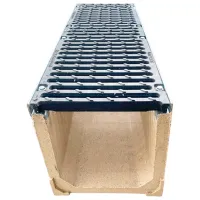 Канализационная решетка Uniplast EN124 D400 TR Серый / Фибробетон