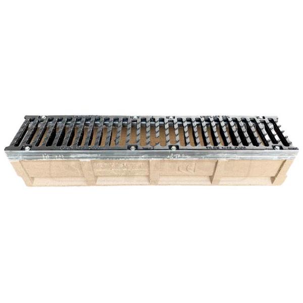 Grătar de canalizare Uniplast EN124 D400 TR Gray / Fibrobeton photo 3