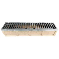 Grătar de canalizare Uniplast EN124 D400 TR Gray / Fibrobeton photo 3