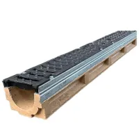 Канализационная решетка Uniplast EN124 D400 TR Серый / Фибробетон