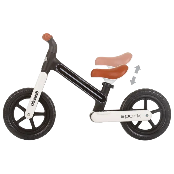 Bicicletă fără pedale Chipolino Spark 12"  Oțel / Black White photo 3 Bicicletă fără pedale Chipolino Spark 12"  Oțel / Black White photo 3