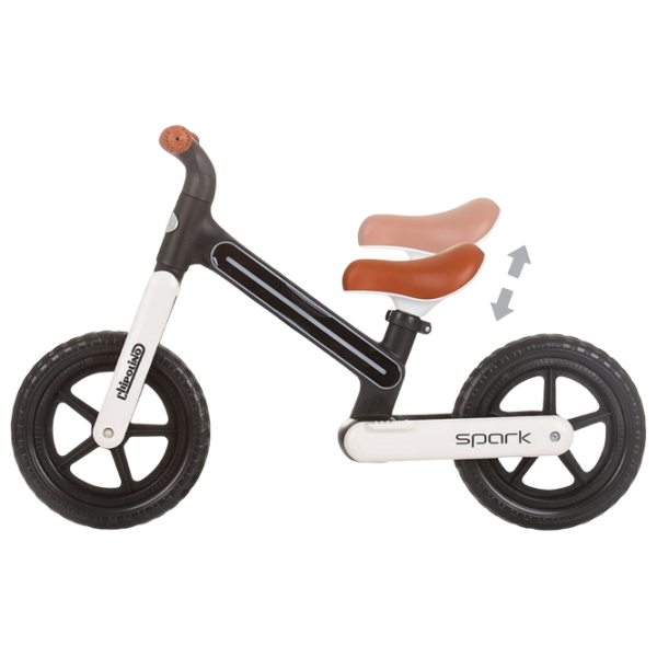 Bicicletă fără pedale Chipolino Spark 12"  Oțel / Black White photo 3 Bicicletă fără pedale Chipolino Spark 12"  Oțel / Black White photo 3