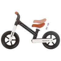 Bicicletă fără pedale Chipolino Spark 12" Oțel / Black White photo 3