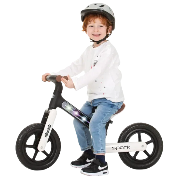 Bicicletă fără pedale Chipolino Spark 12"  Oțel / Black White photo 4 Bicicletă fără pedale Chipolino Spark 12"  Oțel / Black White photo 4