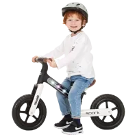 Bicicletă fără pedale Chipolino Spark 12" Oțel / Black White photo 4