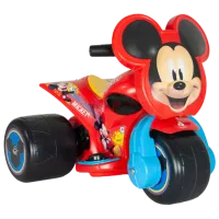 Детский мотоцикл Injusa Mickey Mouse Samurai Trimoto  / 3+ / 3 км/ч / Красный