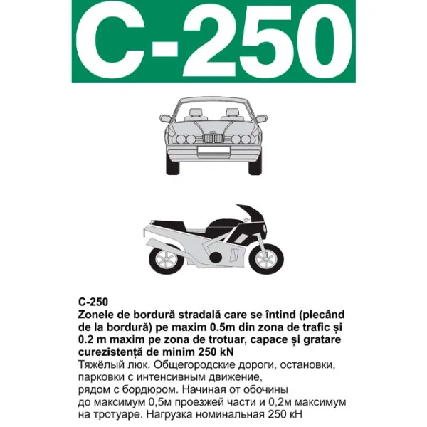 Grătar de canalizare Maxpol 16028T Black / Oțel photo 2