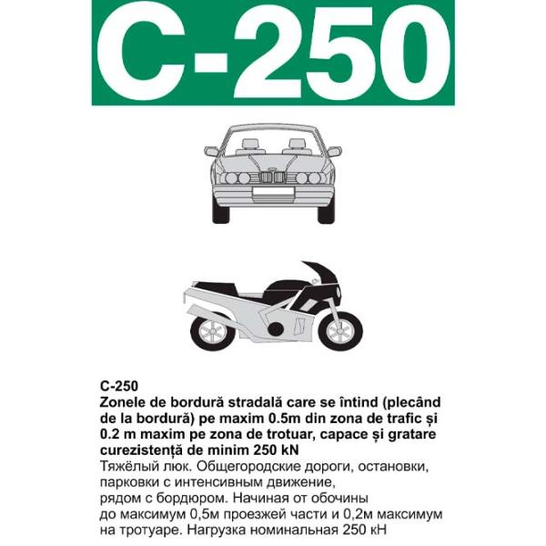 Grătar de canalizare Maxpol 16028T Black / Oțel photo 2