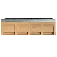 Grătar de canalizare Uniplast EN124 D400 TR Gray / Fibrobeton photo 2