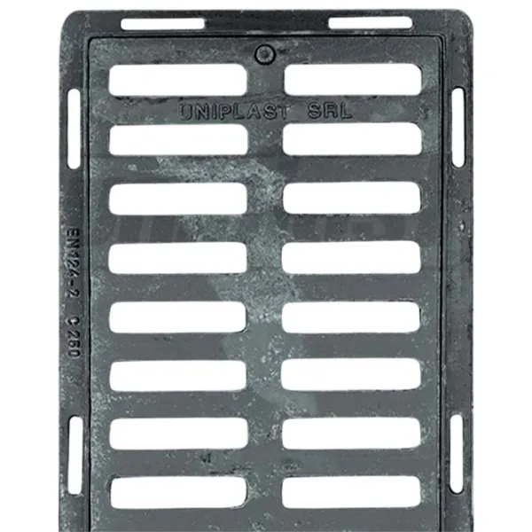 Grătar de canalizare Uniplast 16022T Black / Oțel photo 2