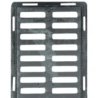 Grătar de canalizare Uniplast 16022T Black / Oțel photo 2