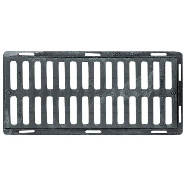 Grătar de canalizare Uniplast 16022T Black / Oțel photo 3