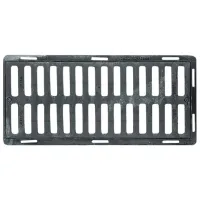 Grătar de canalizare Uniplast 16022T Black / Oțel photo 3