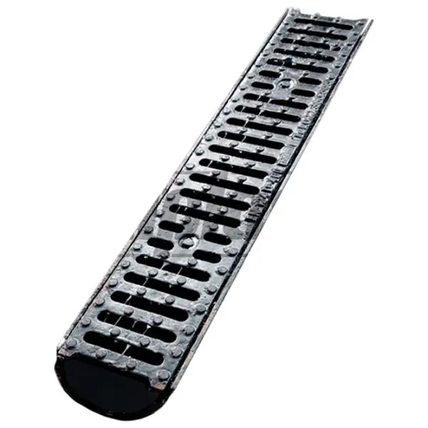 Канализационная решетка Uniplast 16010 Черный / Cталь photo 1