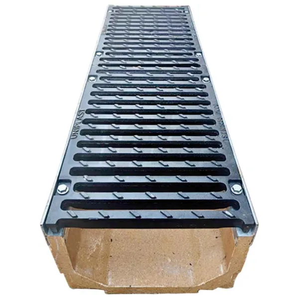 Grătar de canalizare Uniplast EN124 D400 TR Gray / Fibrobeton photo 1