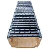 Канализационная решетка Uniplast EN124 D400 TR Серый / Фибробетон