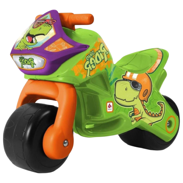 Bicicletă fără pedale Injusa Twin Dino  Plastic / Green Orange photo 1