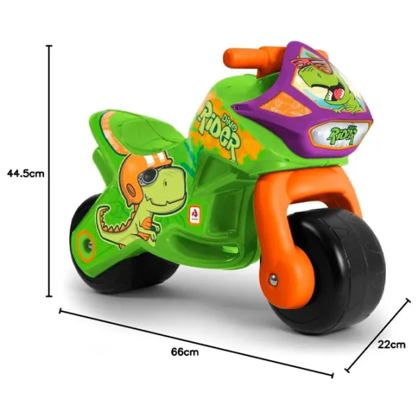 Bicicletă fără pedale Injusa Twin Dino  Plastic / Green Orange photo 5
