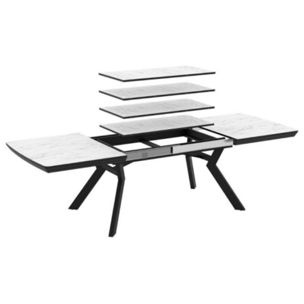 Masă de bucătărie extensibilă Mobiland Bianco PAL/ White photo 3 Masă de bucătărie extensibilă Mobiland Bianco PAL/ White photo 3