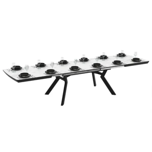 Masă de bucătărie extensibilă Mobiland Bianco PAL/ White photo 5 Masă de bucătărie extensibilă Mobiland Bianco PAL/ White photo 5