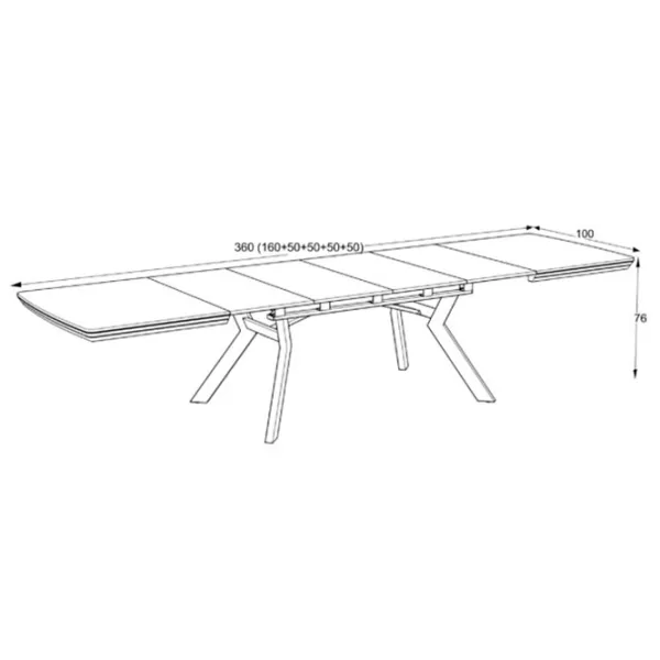 Masă de bucătărie extensibilă Mobiland Bianco PAL/ White photo 6 Masă de bucătărie extensibilă Mobiland Bianco PAL/ White photo 6