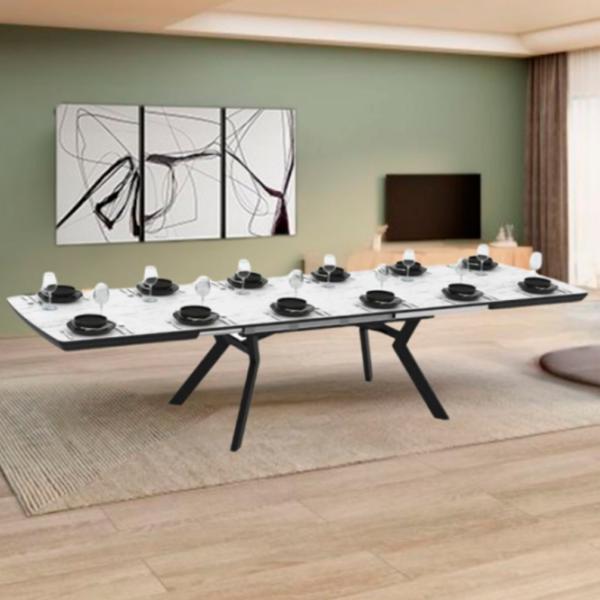 Masă de bucătărie extensibilă Mobiland Bianco PAL/ White photo 7 Masă de bucătărie extensibilă Mobiland Bianco PAL/ White photo 7