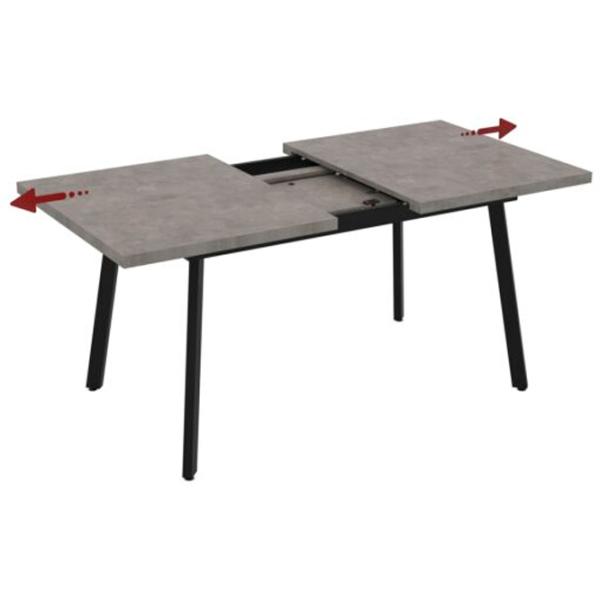 Masă de bucătărie extensibilă Mobiland LINI 120 PAL/ Retro Stone photo 2 Masă de bucătărie extensibilă Mobiland LINI 120 PAL/ Retro Stone photo 2