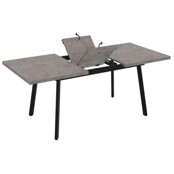 Masă de bucătărie extensibilă Mobiland LINI 120 PAL/ Retro Stone photo 3 Masă de bucătărie extensibilă Mobiland LINI 120 PAL/ Retro Stone photo 3