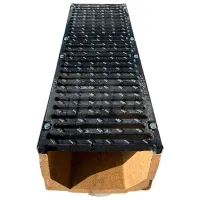 Канализационная решетка MUFLESYSTEM 160230T Черный / Фибробетон