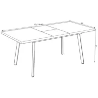 Кухонный стол раскладной Mobiland LINI 138 ДСП/ Серый photo 4