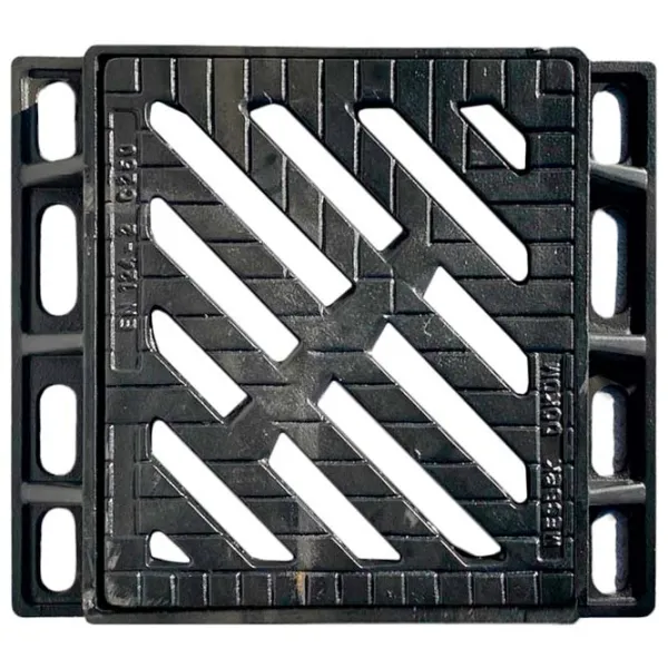 Grătar de canalizare Uniplast 16035T Black / Compozit photo 1
