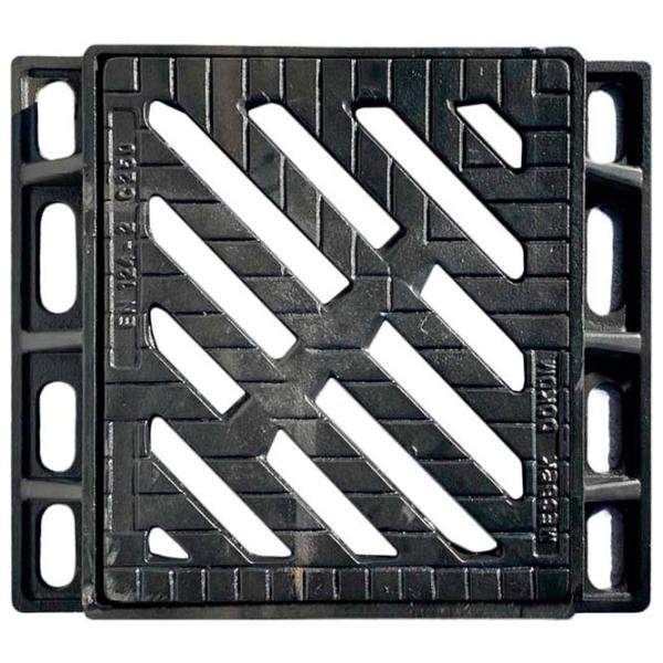 Grătar de canalizare Uniplast 16035T Black / Compozit photo 1