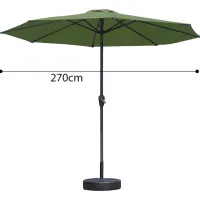 Umbrelă de grădină Waltz Murcia Black Green photo 2