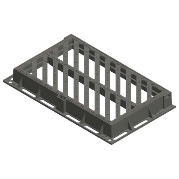 Канализационная решетка Uniplast 16036T Черный / Композитный photo 1