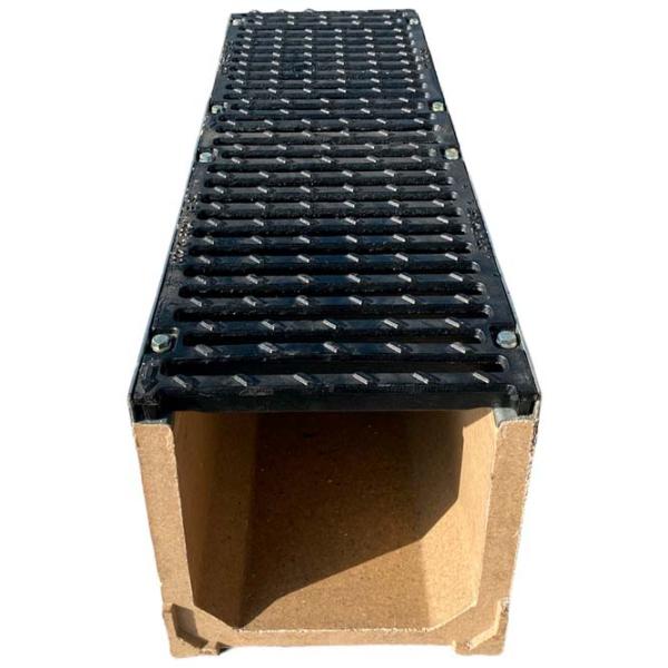 Канализационная решетка Uniplast EN124 D400 TR Серый / Фибробетон photo 1