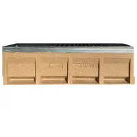 Grătar de canalizare Uniplast EN124 D400 TR Gray / Fibrobeton photo 2