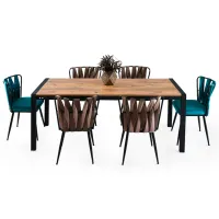 Masă de bucătărie extensibilă Mobiland SILVA PAL/ Brown